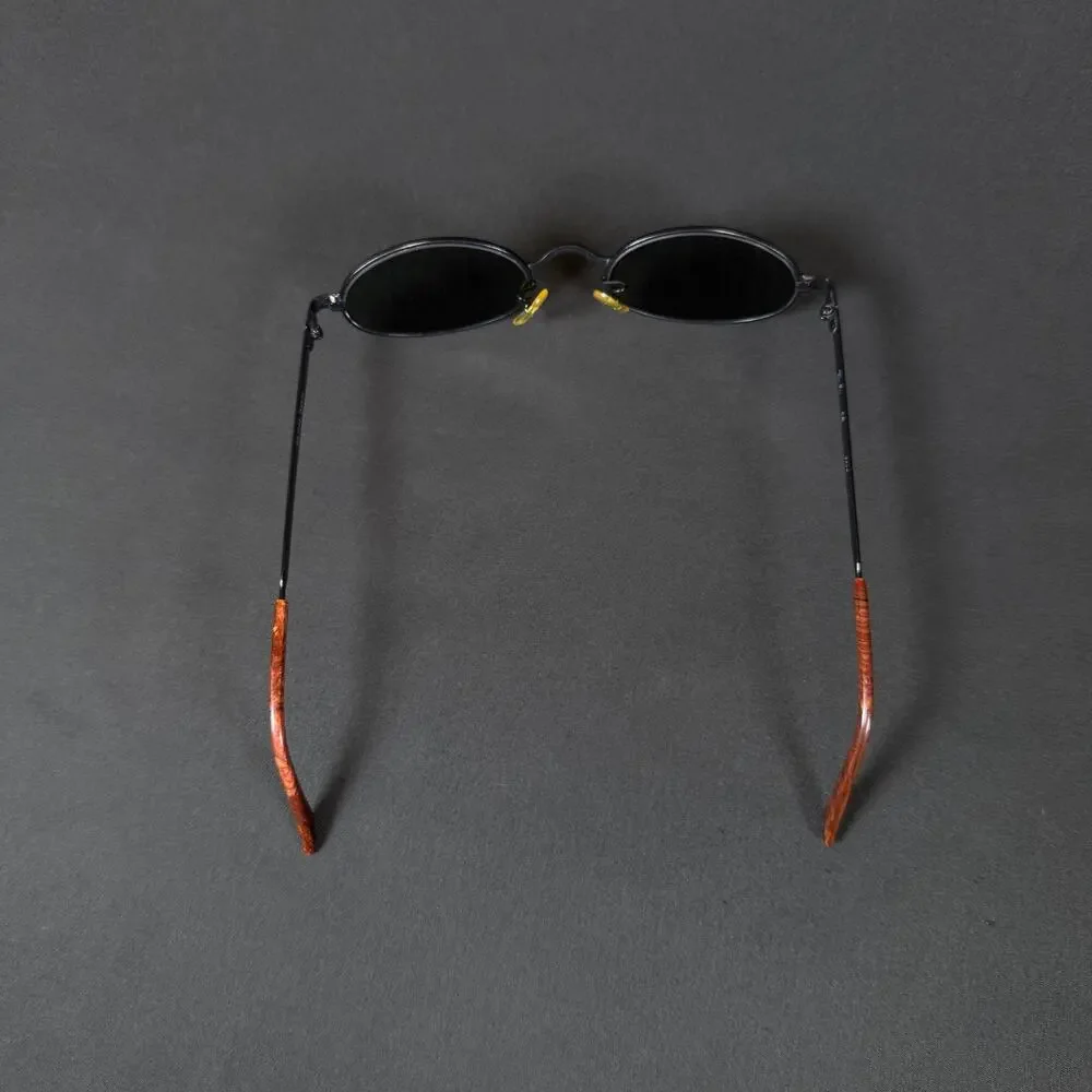 Ray-Ban RB 3042 W2979 Black Metal Italy Vintage Sunglasses w case